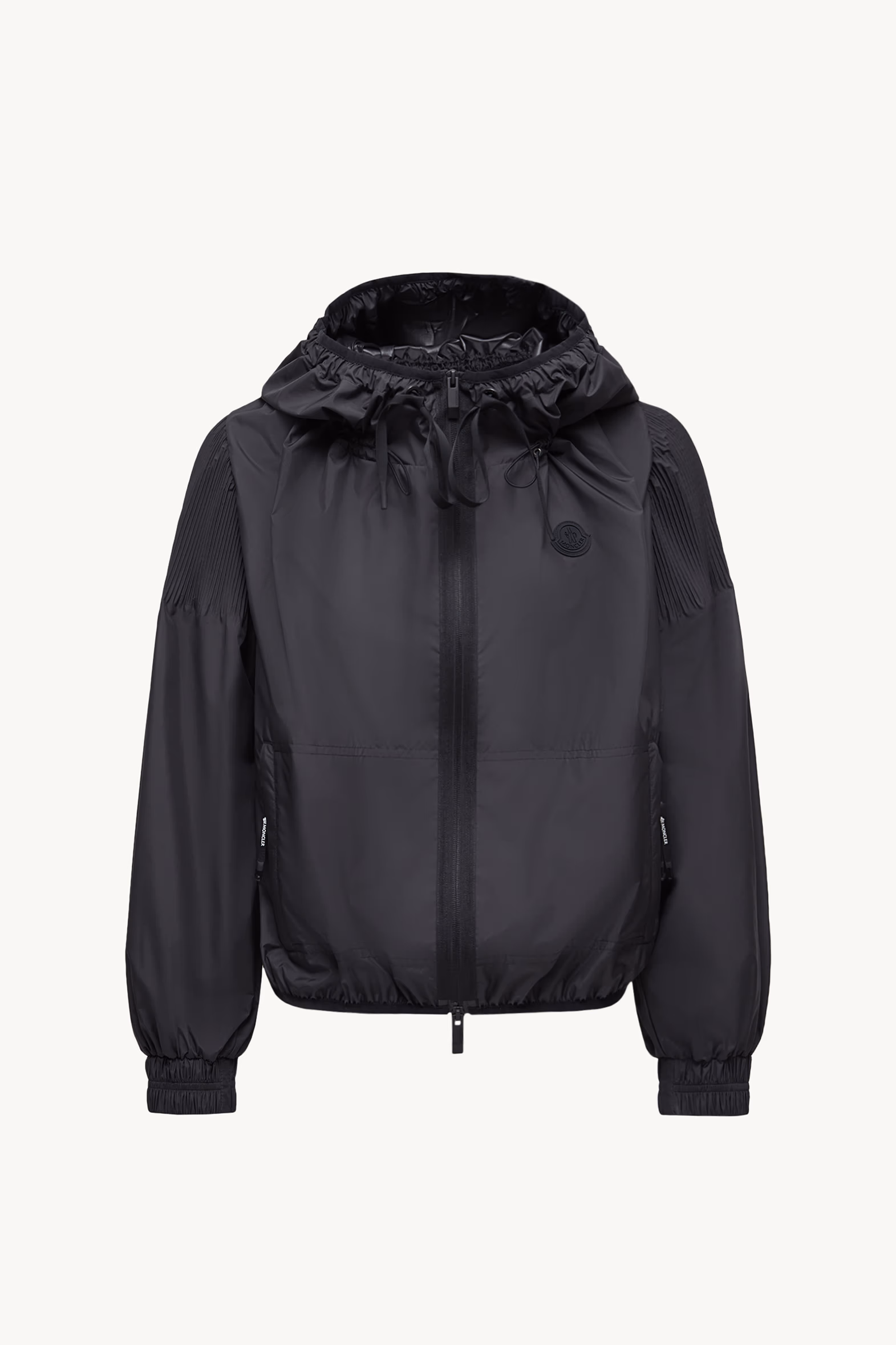 Auxonne Hooded Windbreaker Women Black Moncler 2